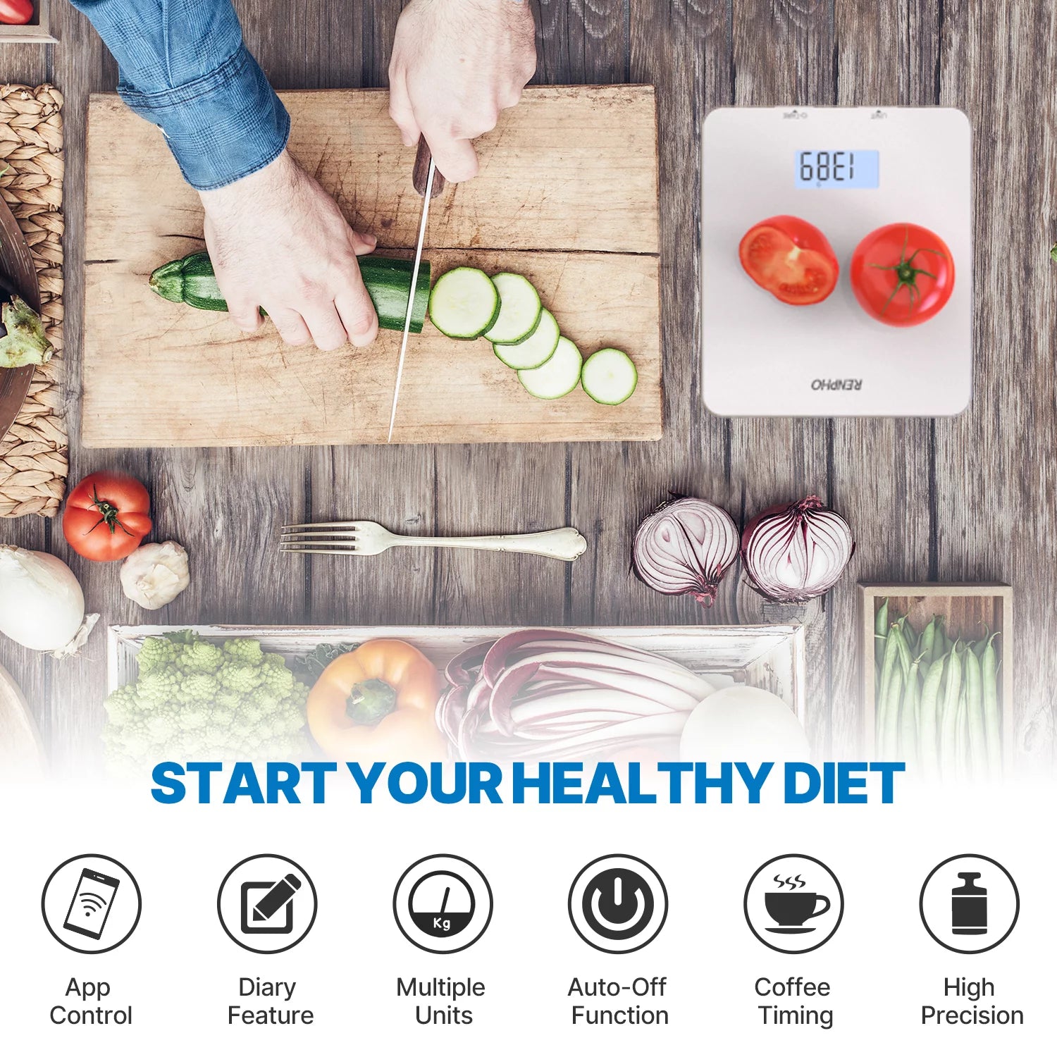 Bluetooth Food Scale with App