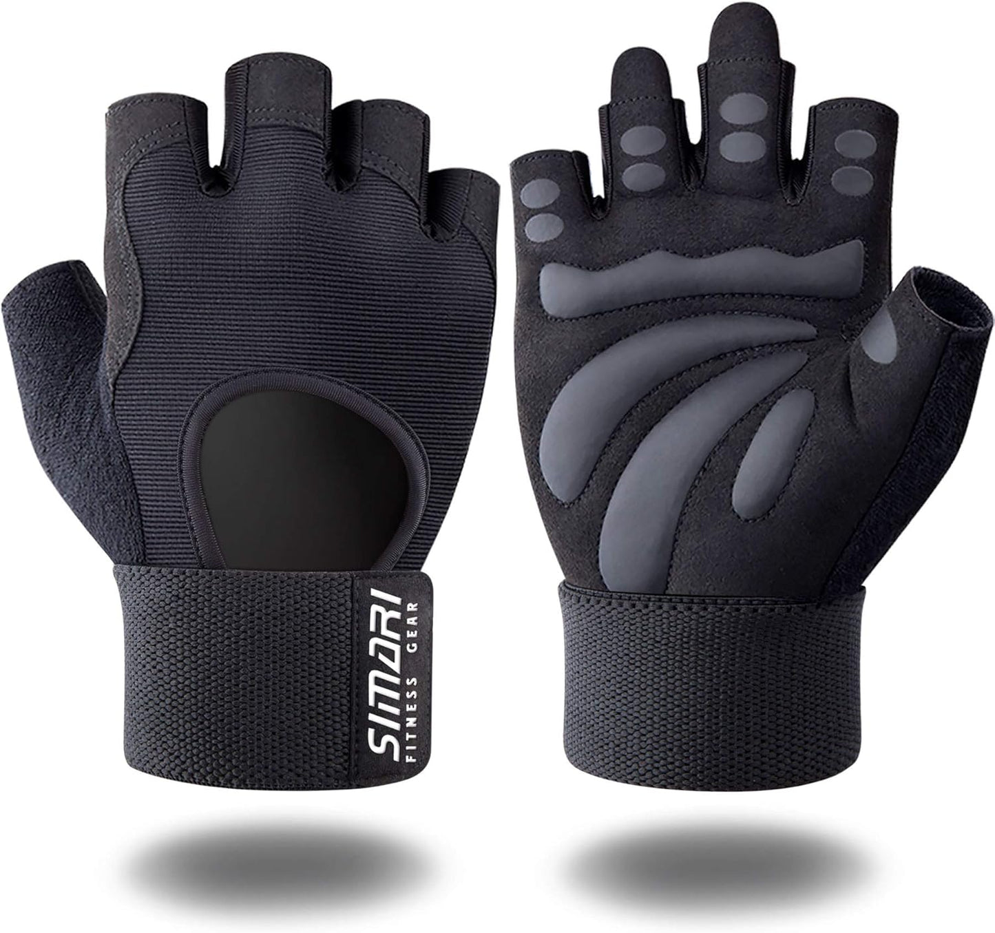 Breathable Workout Gloves for Men and Women, Padded Weight Lifting Gloves with Great Grip, Full Palm Protection for Gym Training, Cycling, Weightlifting, Exercise, Crossfit, Climbing