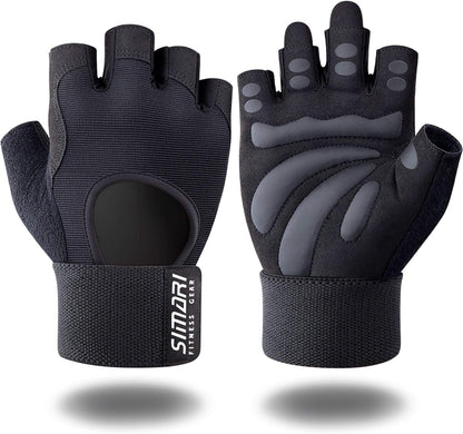 Breathable Workout Gloves for Men and Women, Padded Weight Lifting Gloves with Great Grip, Full Palm Protection for Gym Training, Cycling, Weightlifting, Exercise, Crossfit, Climbing