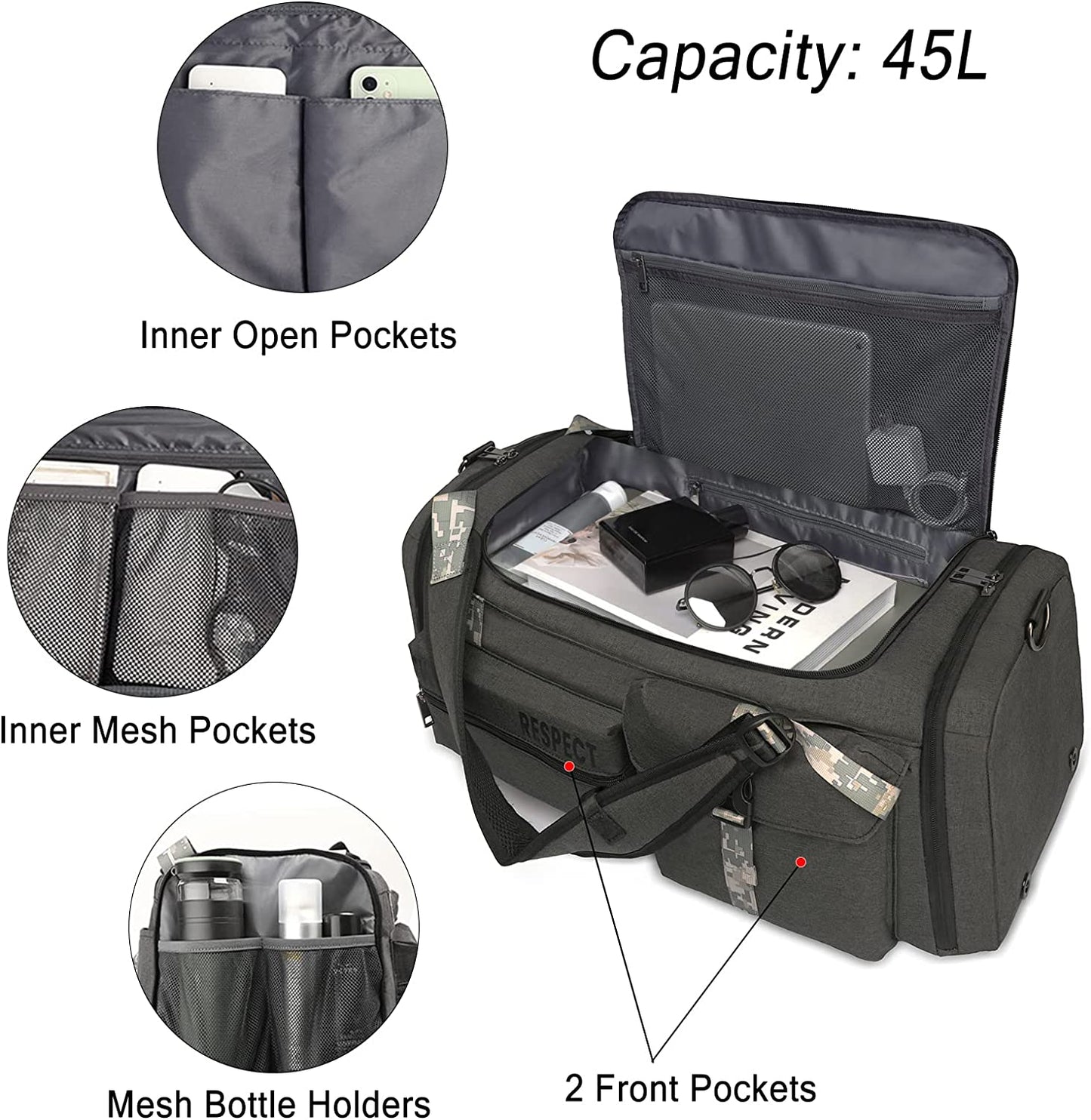  Gym Duffle Bag Backpack