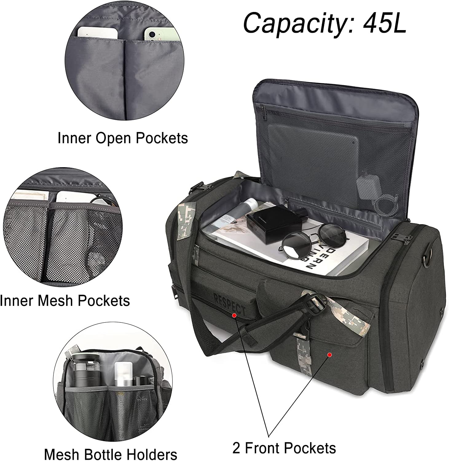  Gym Duffle Bag Backpack