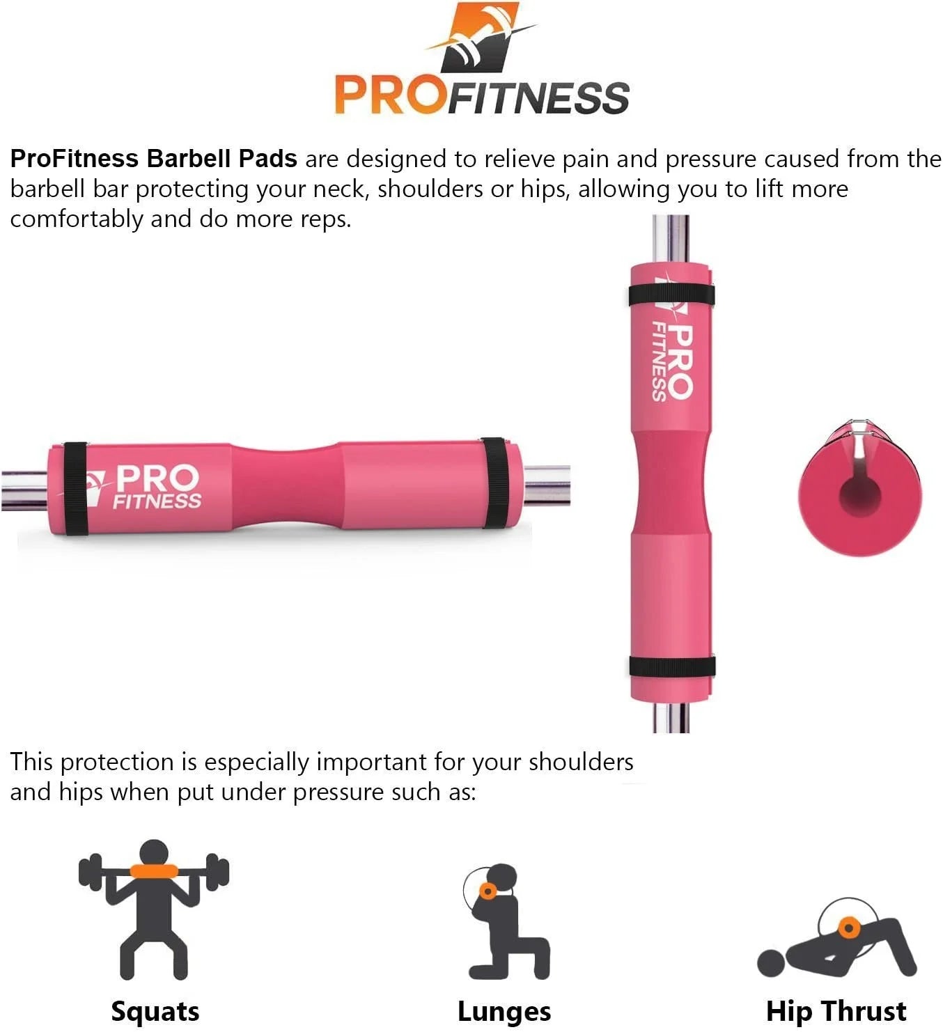 Barbell Pad Squat Pad- Shoulder Support for Squats