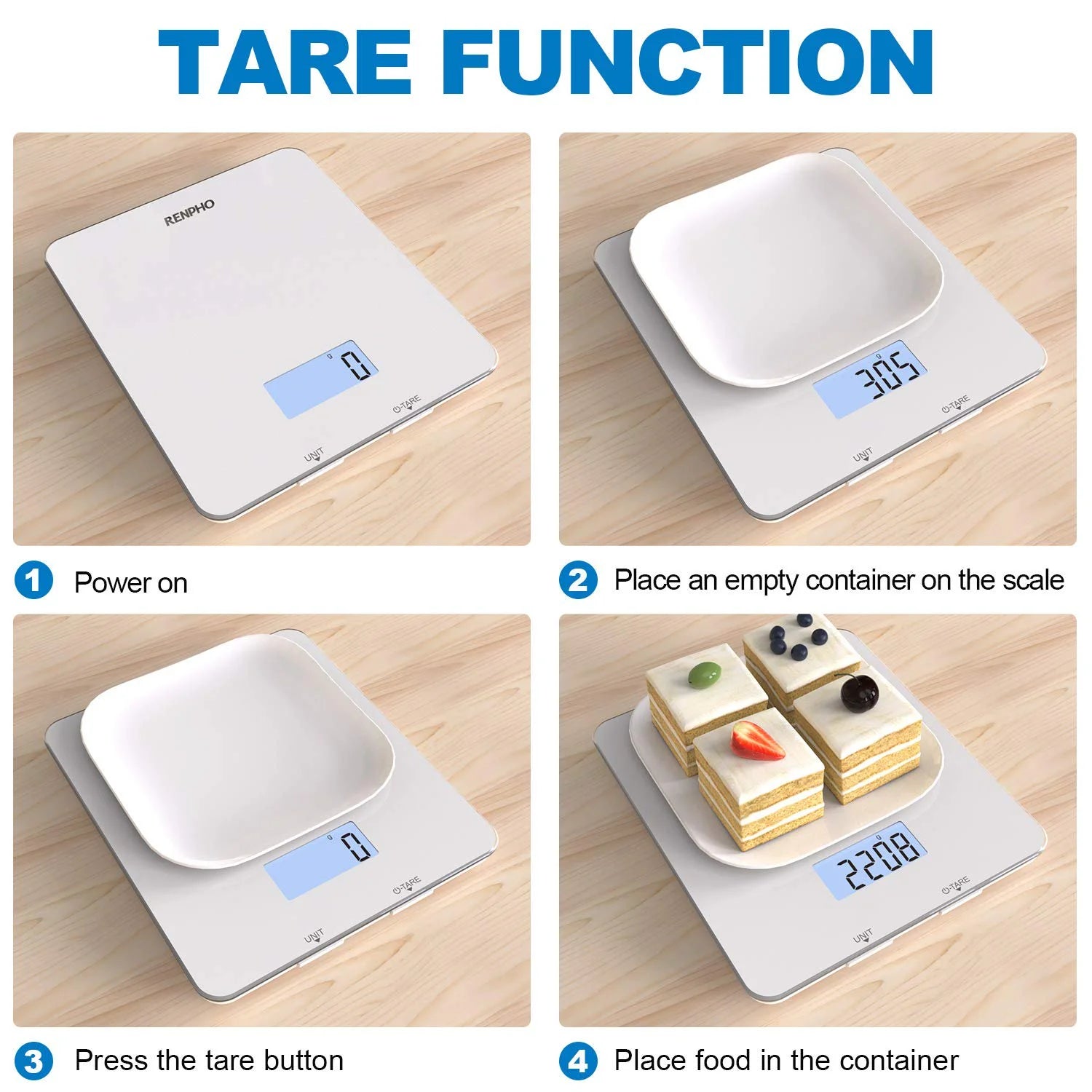 Bluetooth Food Scale with App